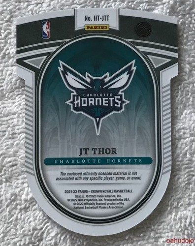 2021-22 Panini Crown Royale JT THOR Herederos al Trono HT-JTT Charlotte Hornets - Imagen 2 de 2