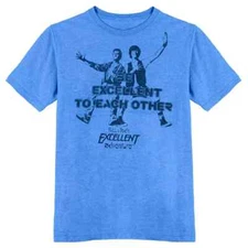 Retro Bill & Ted's Excellent Adventure Blue T-Shirt Loot Crate - 2xl XXL