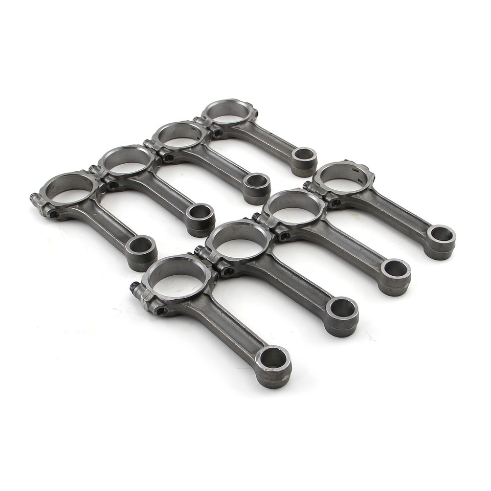 Small Block Chevy 5140 Steel I-Beam Rods, 5.7 Inch, Press Pin