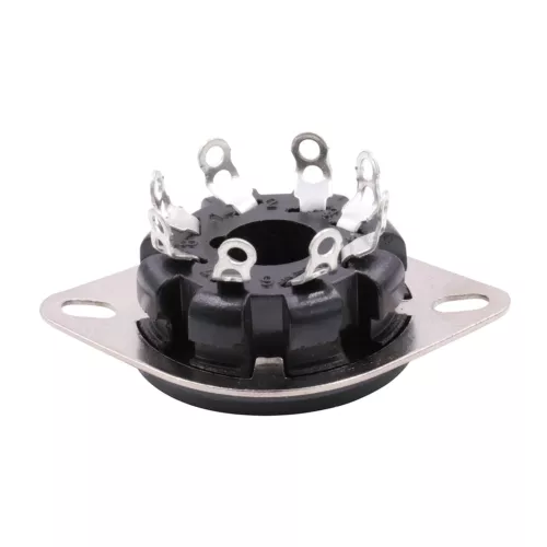 10PCS 8Pin Octal Vacuum Tube Socket For 6SN7 EL34 274B 6L6 KT88 Chassis Mount - Picture 12 of 17