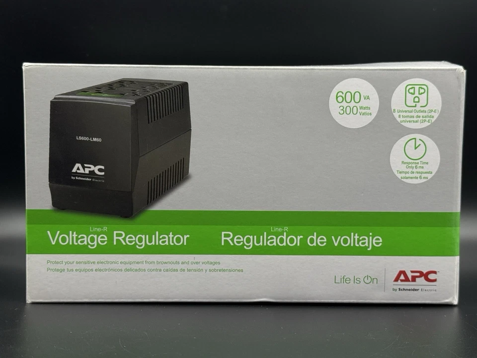APC Voltage Regulator  LS600 - LM60  - 8 Universal Outlets . - Image 2 of 4