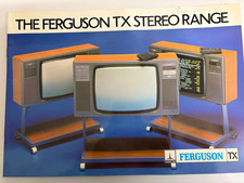FERGUSON TX STEREO TV RANGE BROCHURE 1987 RARE
