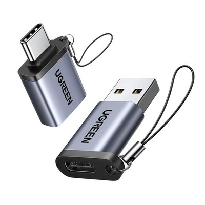 UGREEN USB to USB C Adapter 2 Pack,10Gbps USB C Female to
