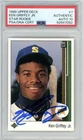 Ken Griffey Jr 1989 Upper Deck Autograph Rookie Card #1 PSA/DNA AUTO 10 GRM MINT
