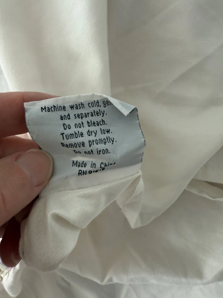 Pink Rose floral print SHABBY CHIC queen pillow shams x 2 - Image 4 of 4