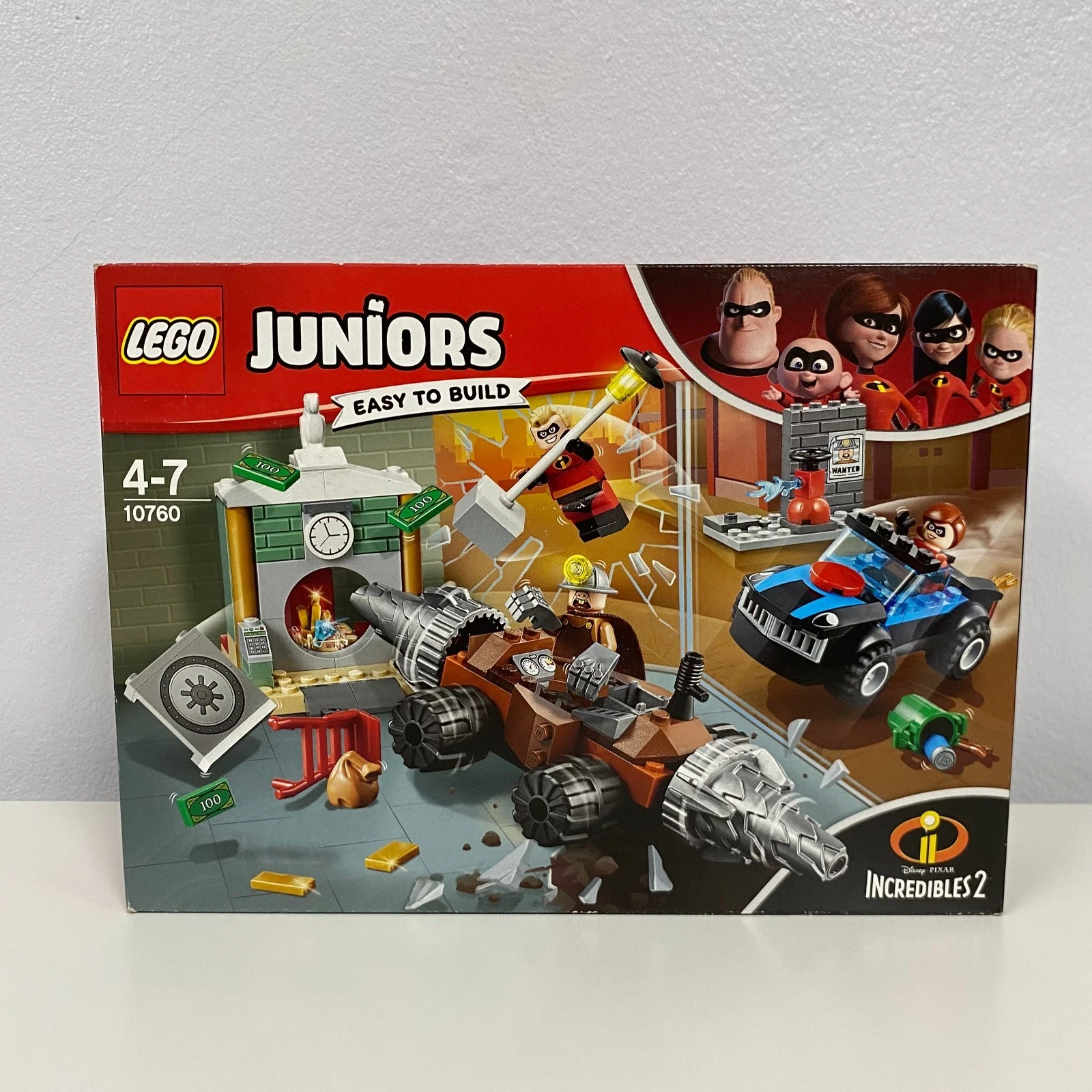 LEGO Juniors 10760 Incredibles 2 - Underminer Bank Heist - NEW Sealed