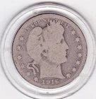 1916    Barber  Quarter  (90% Silver)  Coin