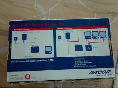 Arcor DSL Speed-Modem 200 ADSL / ADSL2+, gebraucht