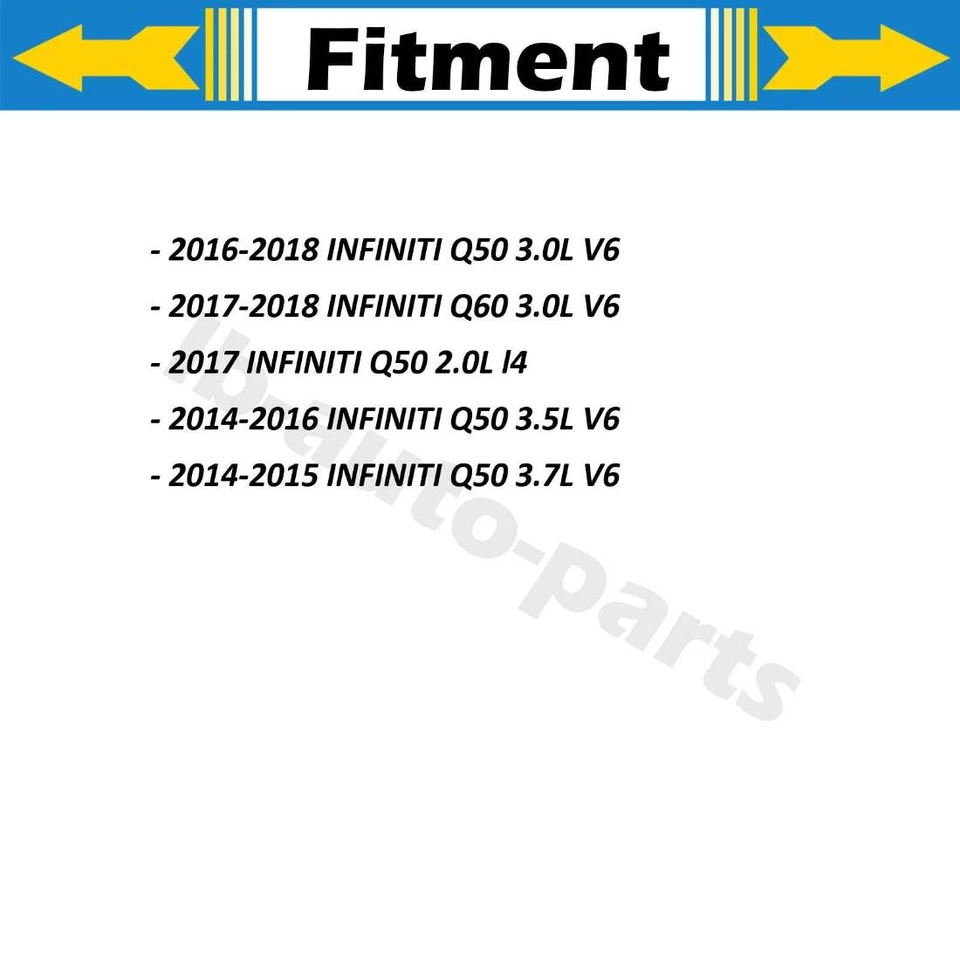 Manguera de freno delantera Dorman 2x para Infiniti Q50 2014 2015 3,7 L Foto 2 de 4