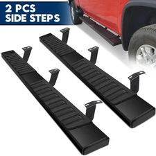 For 05-23 Toyota Tacoma Double/Crew Cab 6" Flat Side Step Bar Running Boards