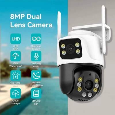 Telecamera Esterna Doppio obiettivo 360° ICSEE Wireless speed zoom Camera 2026 - Immagine 1 di 4