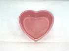 heart RAMEKIN CUP SOUFFLE BOWL 7 OZ. Peony pink FIESTA