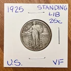 1925 Standing Liberty Silver Quarter 25 Cents
