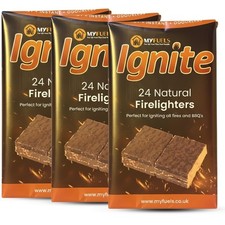 Firelighters Starter Cube BBQ Quick Started Non Toxic New Flame Garden 72x Pack 0.12 per lighter