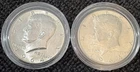 1964-P Kennedy Half Dollars (set of 2) 90% Silver Philadelphia Mint Estate Coins