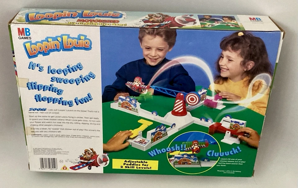 Vintage Loopin' Louie MB Chicken Plane Game 1993 Complete Parts Sealed *UNUSED* - Image 2 of 4
