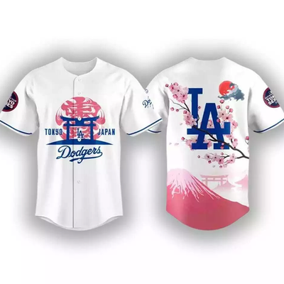 Dodger Tokyo Series Fuji Mount BASEBALL JERSEY All sizes 2F701 | eBay