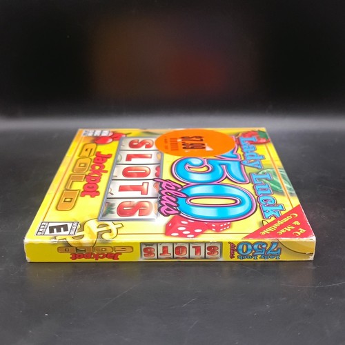 Lady Luck 750 Plus Slots Jackpot Gold (Windows PC, 2004) Brand New Sealed - Picture 4 of 6