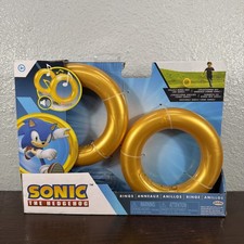 Sonic the Hedgehog 2 Pack of Rings w/Sound Stands Motion Activated Jakks Pacific