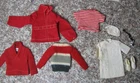 Vintage  Mattel Ken Fashions Partial Doctor Outfit  & Red Pullover Sweater 9 Pcs
