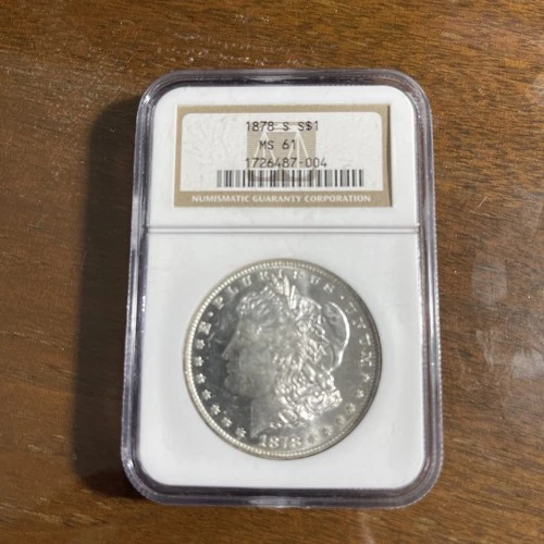 1878 S Morgan Silver Dollar MS61