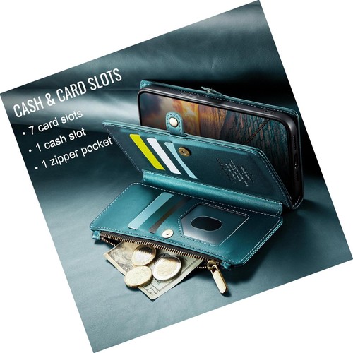 Compatible with iPhone 15 Case Wallet with RFID Blocking Card Holder , - Picture 8 of 9