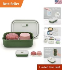 Travel Soap Case Leak Proof Vented Silicone Soap Dish with Drainage Large