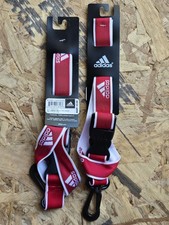 2x Adidas Interval Lanyard Red White Detachable Clip NWT 5134824 Lot Of 2 NEW