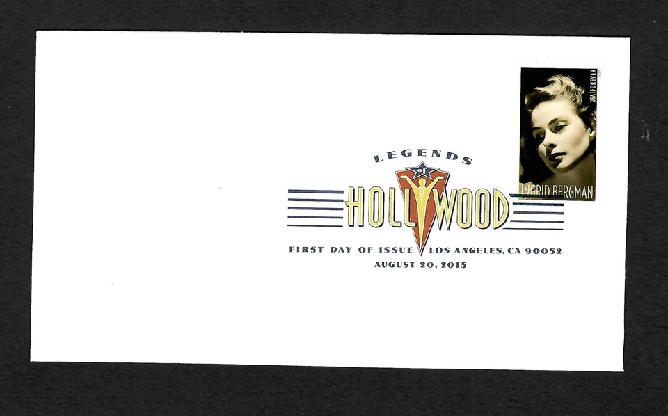 USA 2015: Legends of Hollywood, Ingrid Bermann, colored, FDC - Bild 1 von 1