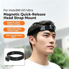 For Insta360 Go Ultra Camera Elastic Headband Magnetic Quick Release Mount Strap