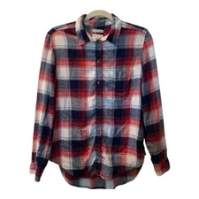 AMERICAN EAGLE OUTFITTERS Women’s Plaid Flannel Boyfriend Fit Shirt Medium