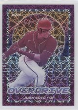 2021 Panini Chronicles Overdrive Purple Velocity Prizm Juan Soto #13 0t4u