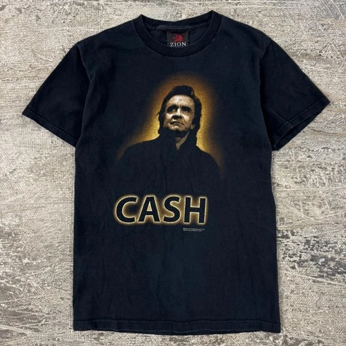 Vintage 2004 Johnny Cash Rock Country Black Tshirt Size Smal 2000s vintage concert t-shirt, vintage, size S, single stitch, B+ condition