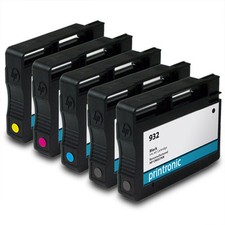 Remanufactured Ink Cartridge for HP 932 933 5Pk - OfficeJet 6100 6600 6700