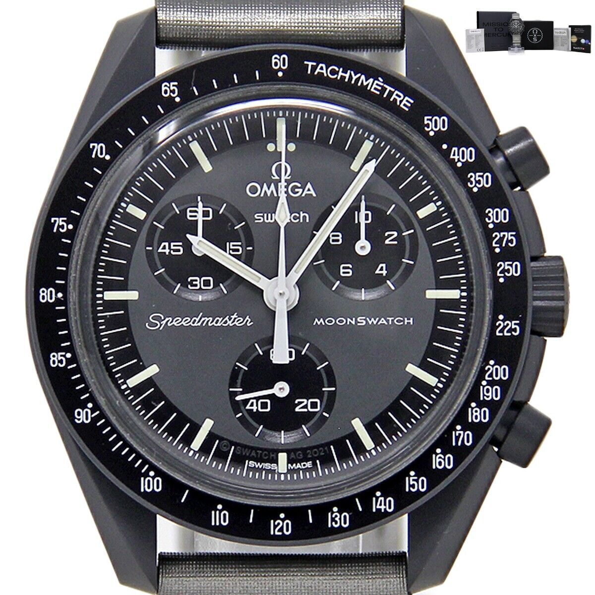 NEW Omega X Swatch Moonswatch SO33A100 Mission To Mercury NEW Omega X Swatch Moonswatch SO33A100 Mission To Mercury