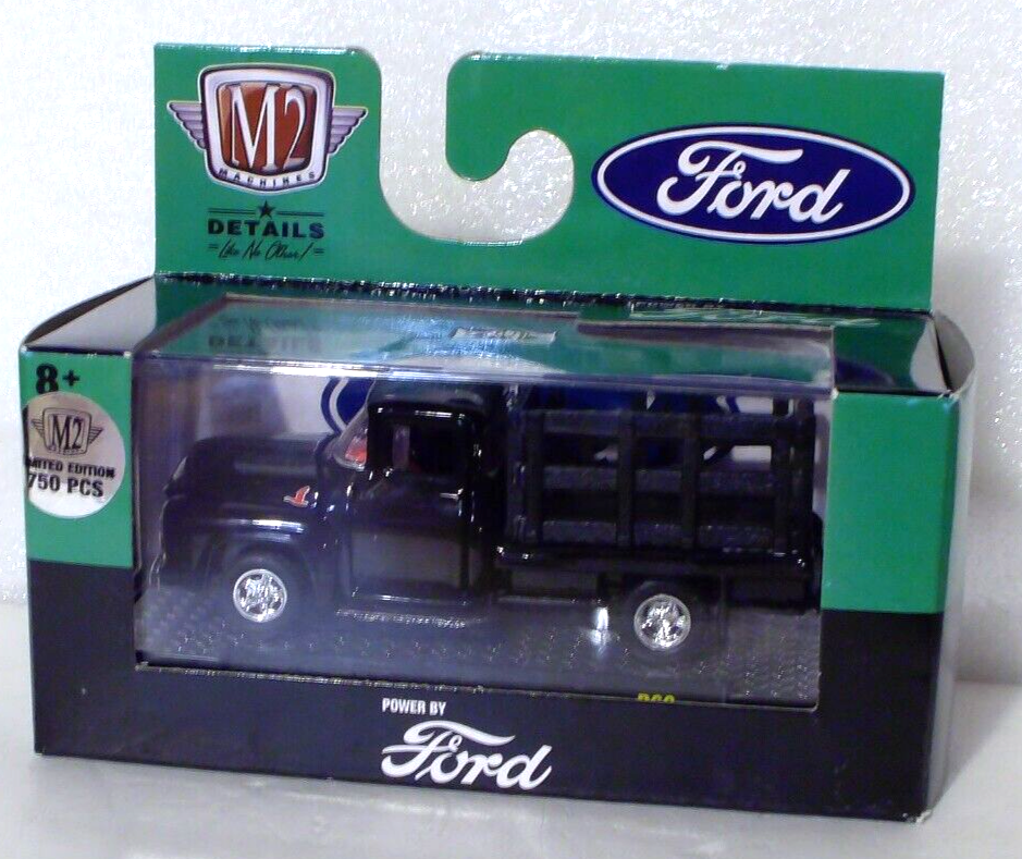 M2 Machines Chase 1956 Ford F-100 Stakebed Truck 1:64 Diecast 1/750