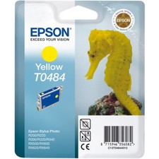 Image of GENUINE EPSON T0484 YELLOW INK CARTRIDGE C13T04844010