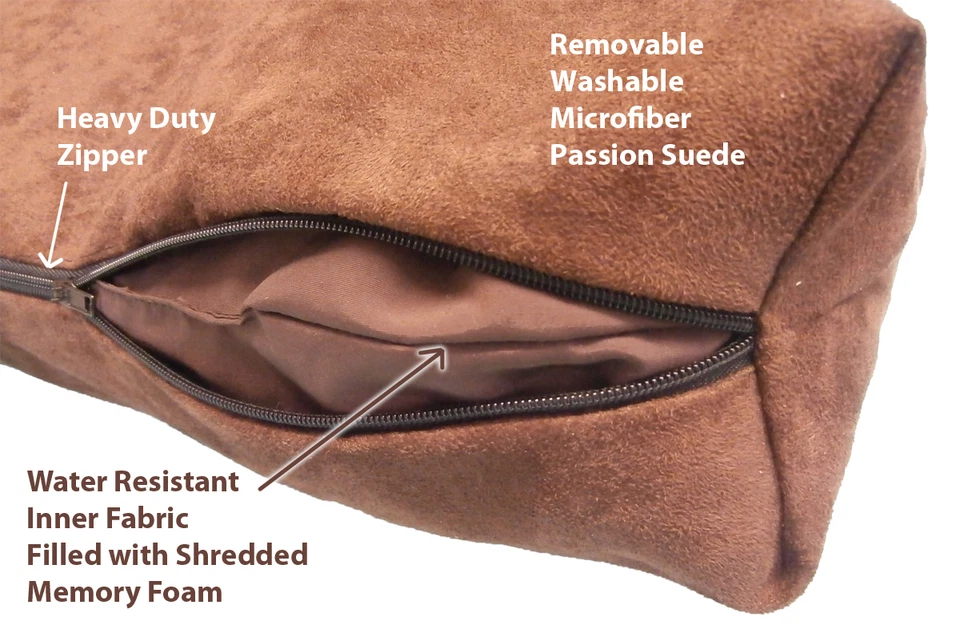 Shredded Memory Foam Orthopedic Dog bed, Extra Large Breed Dogs,55"x37",Brown  - Image 2 of 4