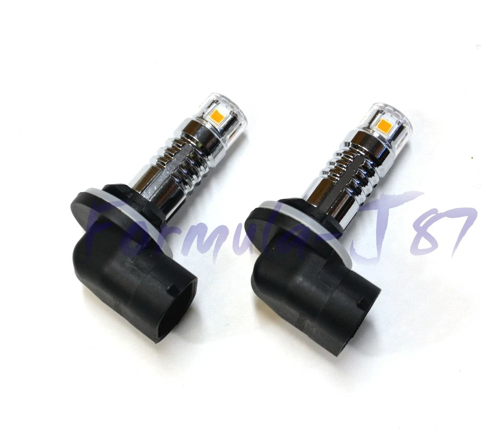 LED 20W 881 H27 Amber 2000K Two Bulbs Head Light Replacement Lamp Fit Snowmobile - Image 3 of 4