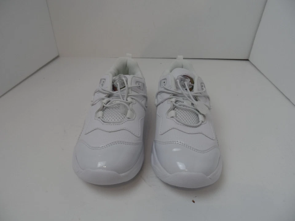 Zapatillas deportivas juveniles unisex blancas para correr ligeras sin marca-talla 1,5 NUEVAS Foto 3 de 4