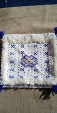 Handmade Moroccan Hendra pillow cover, Atlas Mountains Merrit cushion, for home