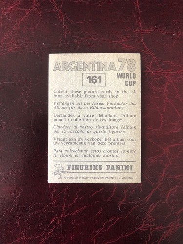 Original Unstuck PANINI - ARGENTINA 78 - Tunisia - World Cup - Hamadi Agrebi - Picture 2 of 2