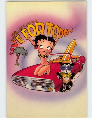 #ad #ad Postcard Live For Today Betty Boop $3.46
