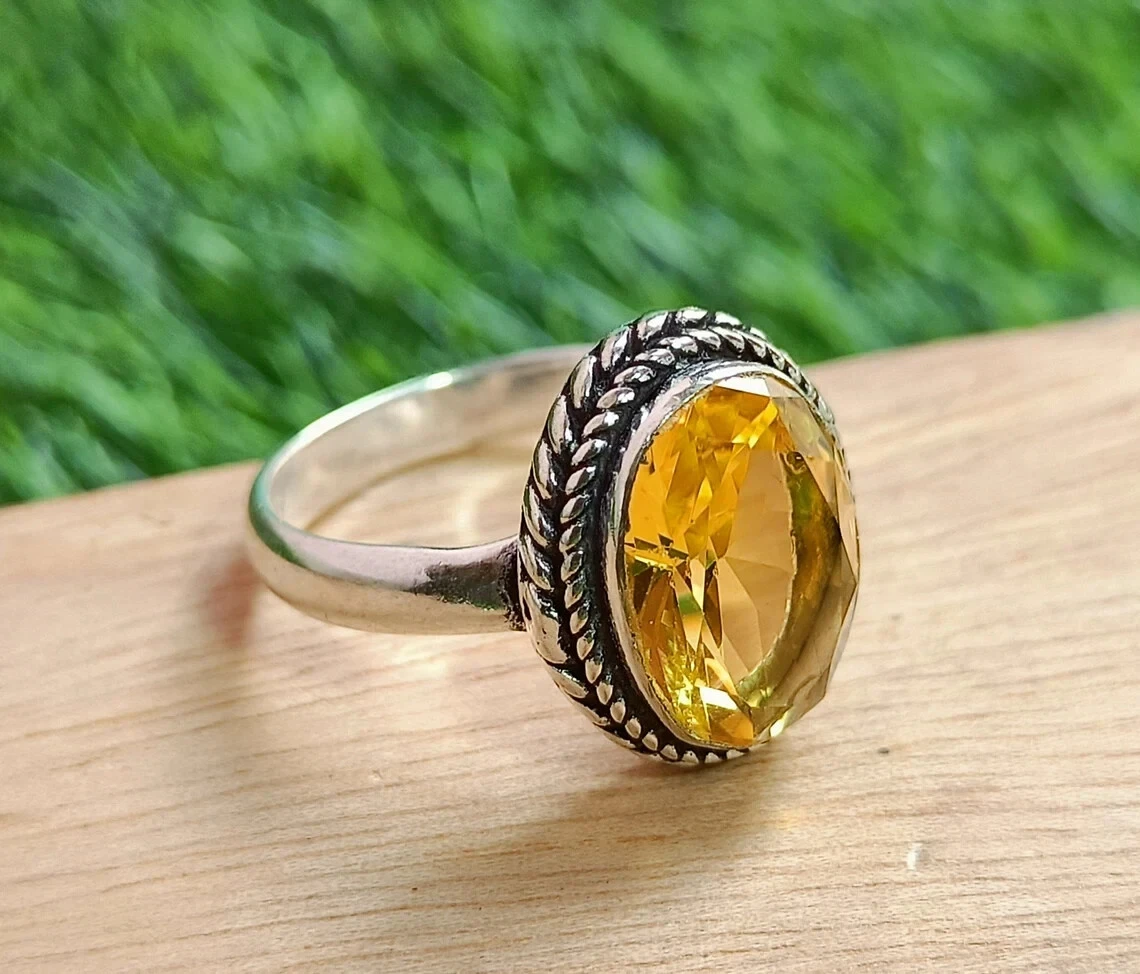 Citrine stackable ring deals