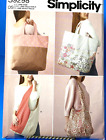 Sewing Pattern -Simplicity S9298 One Size Market Tote Bags in 4 Styles