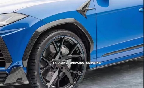 For 2018-2023 Lamborghini Urus Dry Carbon Fiber Side Fender Vent Trim Cover Kits - Picture 10 of 11
