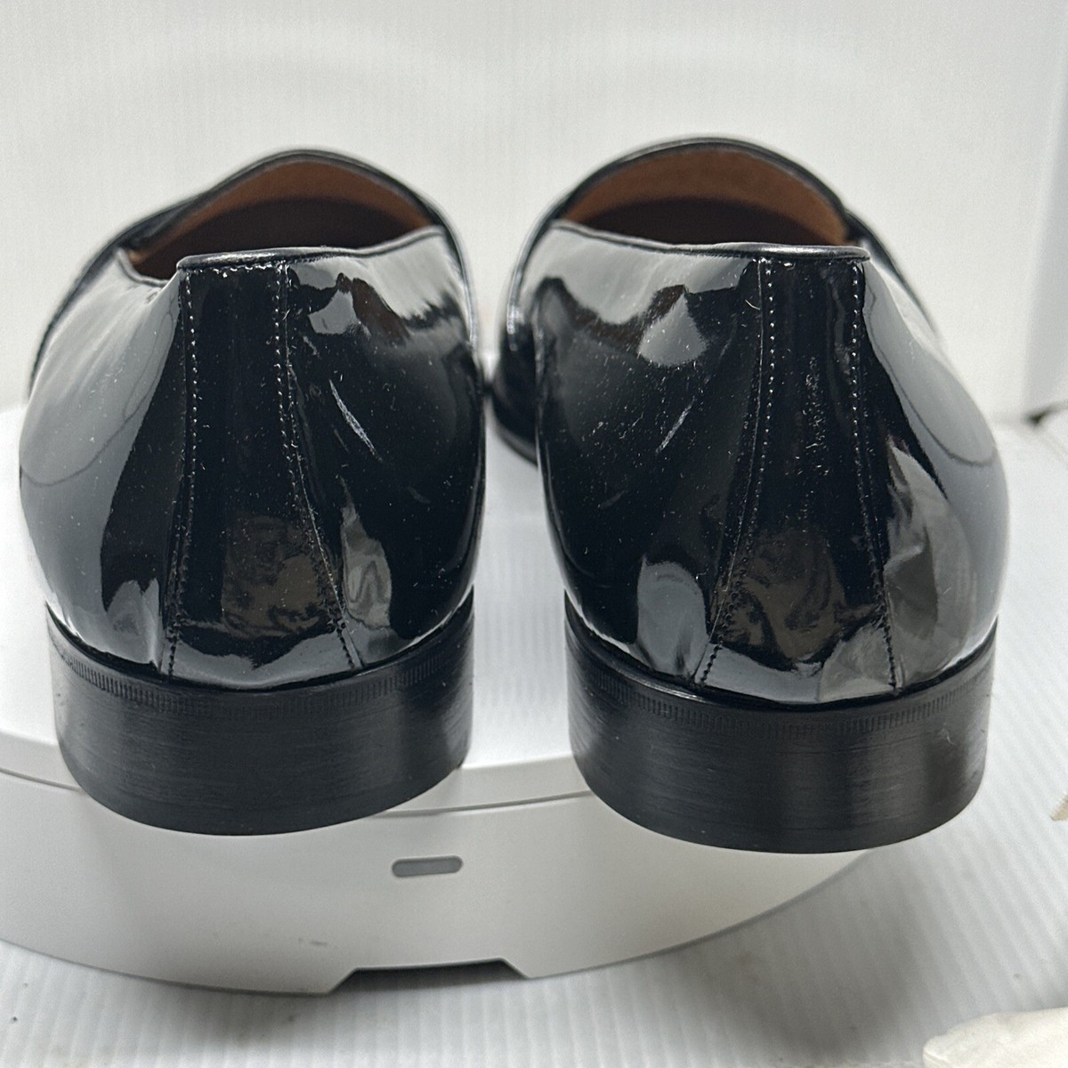 Polo Ralph Lauren Black patent Shoes black US 13 D Made In 