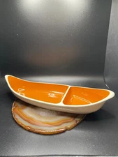 Taylor Smith & Taylor MCM Boutonniere DIVIDED RELISH DISH Boat Ever Yours 11 in