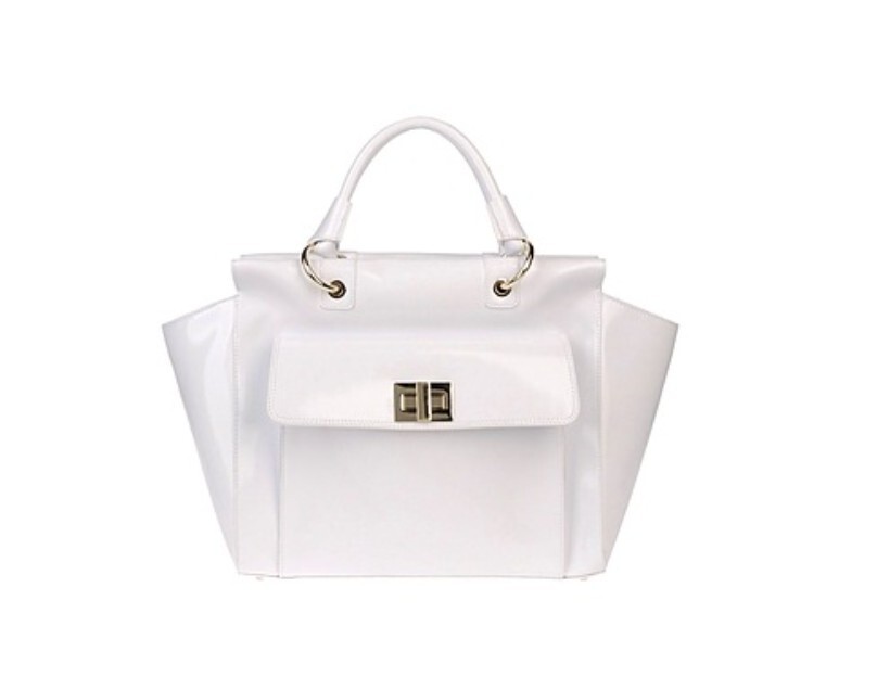 MY CHOICE WHITE LEATHER Handbag BAG