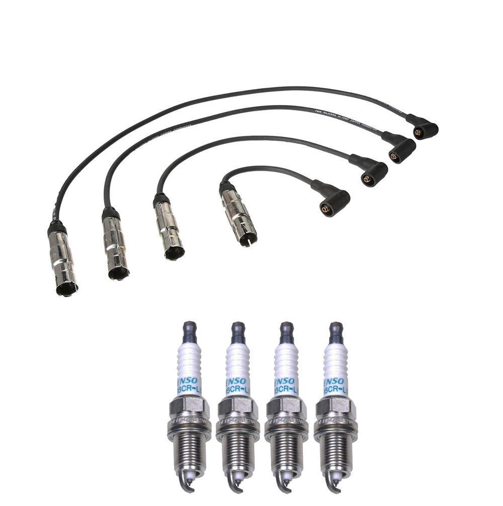 Denso Ignition Wire Kit 7mm 4 Pieces Iridium Long Life Gap 0.044